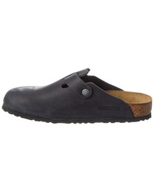 Birkenstock | Womens | Boston Oiled Leather Clog | Black