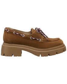 Stuart Weitzman | Womens | Hudson Suede Moccasin | Brown