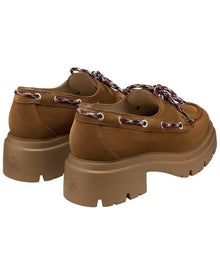 Stuart Weitzman | Womens | Hudson Suede Moccasin | Brown