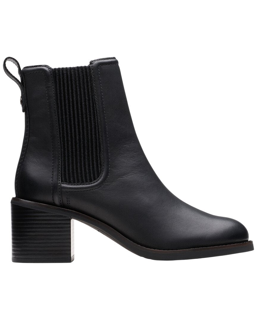 Clarks | Womens | Chamberly Top Leather Boot | Black
