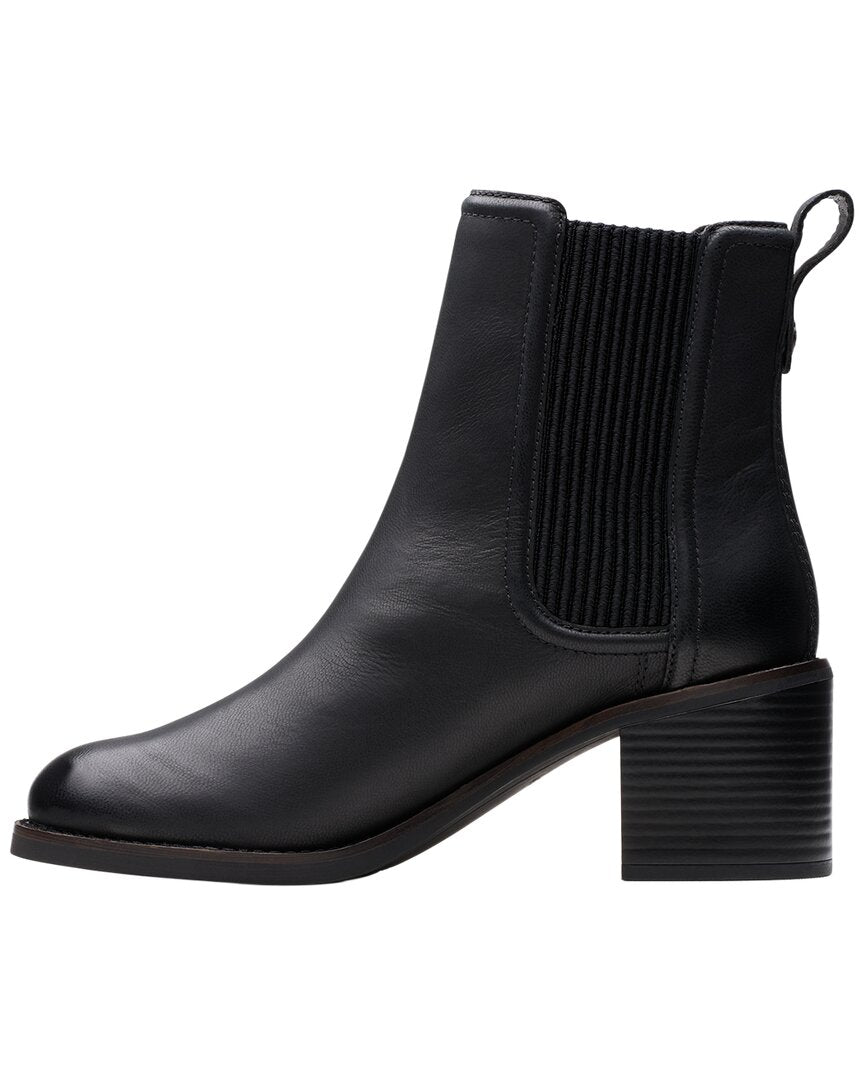 Clarks | Womens | Chamberly Top Leather Boot | Black