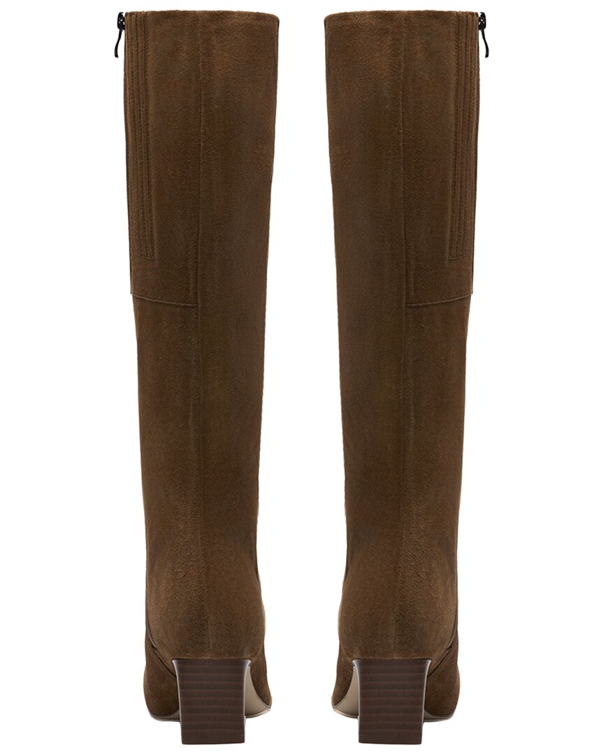 Clarks | Womens | Edina Tall Suede Boot | Brown