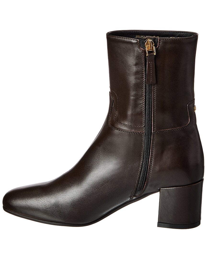 Bally | Womens | Belika Leather Bootie | Brown