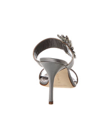 Manolo Blahnik | Womens | Chivela 90 Satin Sandal | Grey