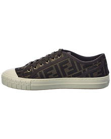 FENDI | Womens | Follower FF Canvas Sneaker | Brown