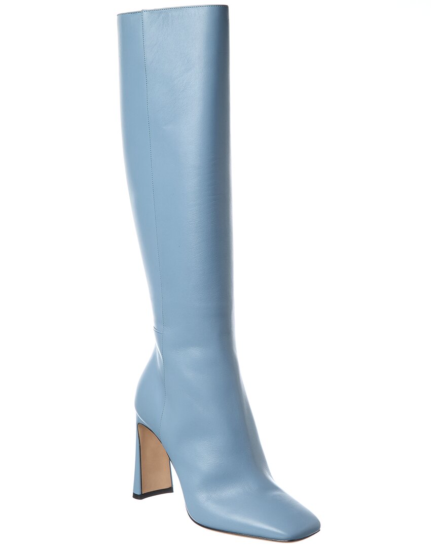 Jimmy Choo | Womens | Kinsey 95 Leather Knee-High Boot | Blue