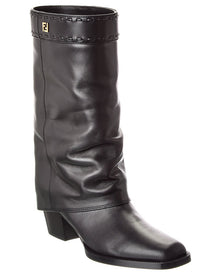 FENDI | Womens | FF Leather Boot | Black
