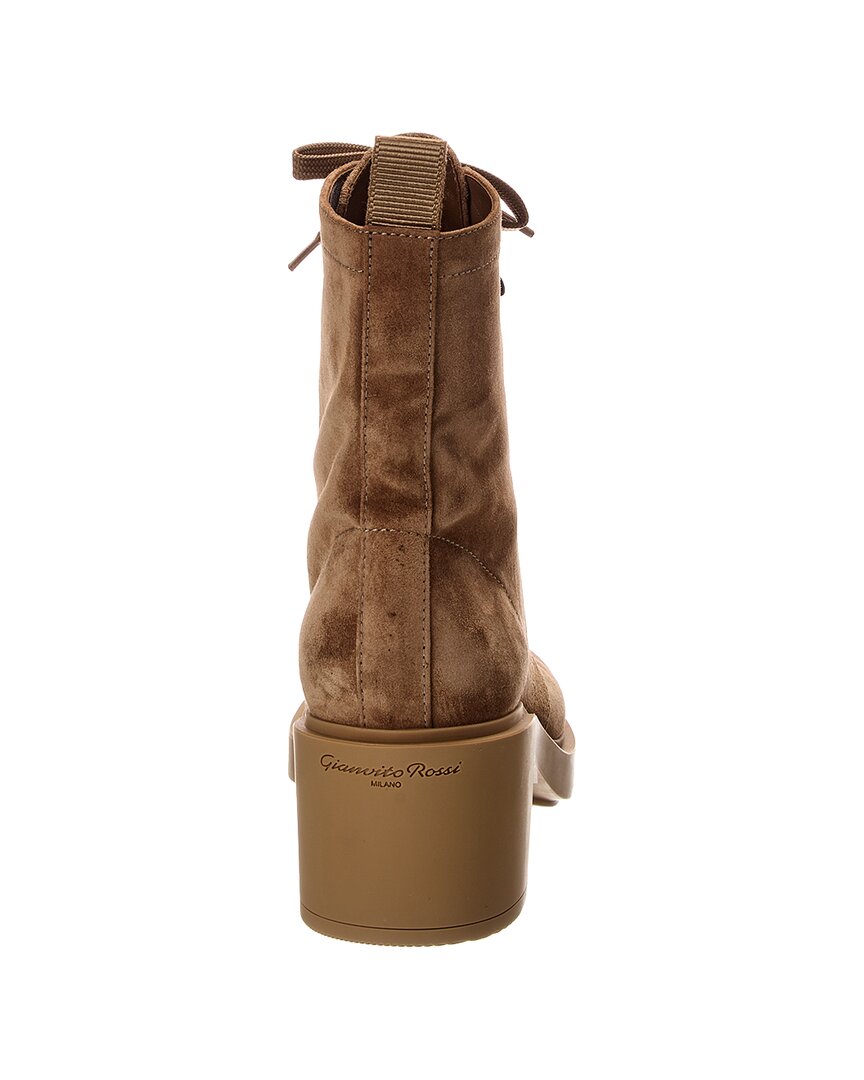 Gianvito Rossi | Womens | DNU PACK Foster 45 Suede Boot | Brown