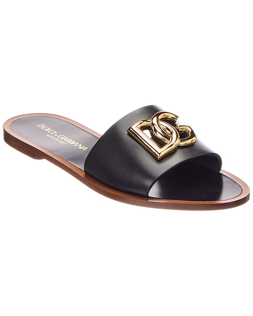 Dolce & Gabbana | Womens | DG Leather Sandal | Black