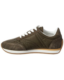TOTEME | Womens | Nylon & Suede Sneaker | Green