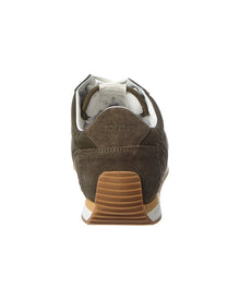 TOTEME | Womens | Nylon & Suede Sneaker | Green
