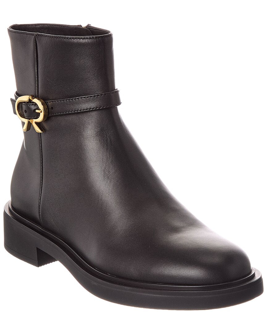 Gianvito Rossi | Womens | Ribbon Dumont 20 Leather Boot | Black