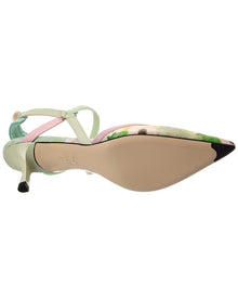 FENDI | Womens | Colibri Leather Slingback Pump | Blue