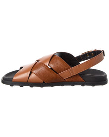 TOD's | Womens | TODs Leather Sandal | Brown