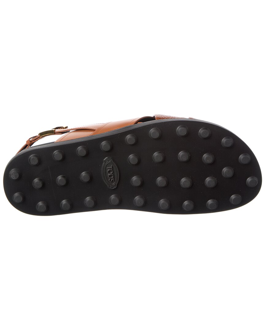 TOD's | Womens | TODs Leather Sandal | Brown