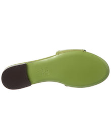 FENDI | Womens | Baguette Leather Flat Sandal - II | Green