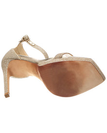 Jimmy Choo | Womens | Alva 120 Glitter Sandal | Gold
