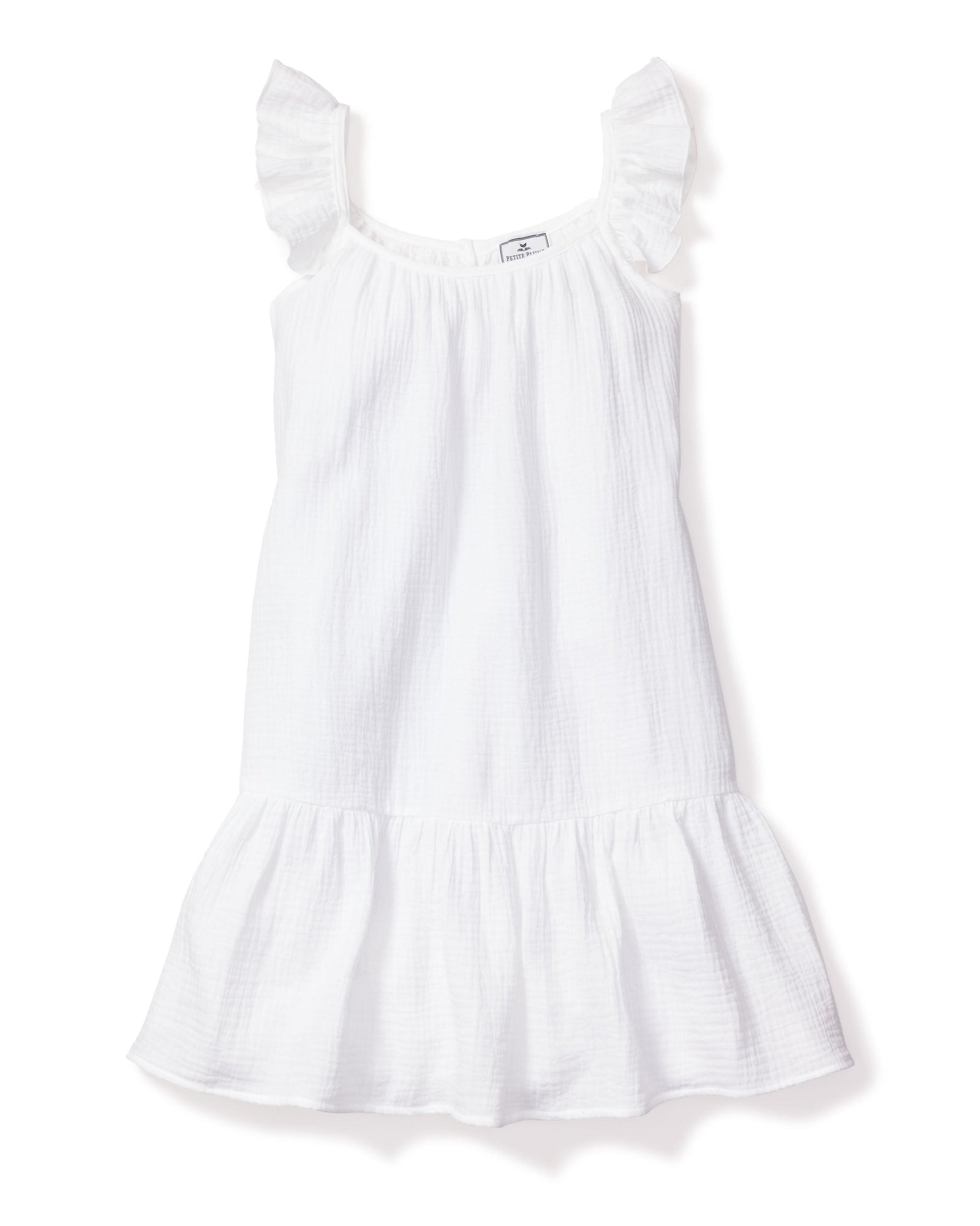 Girl's Gauze Celeste Sundress | White