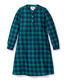 Girl's Flannel Beatrice Nightgown | Highland Tartan