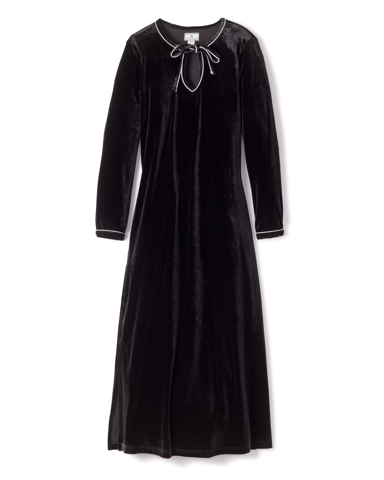 Women's Velour Harlow Nightgown | Black