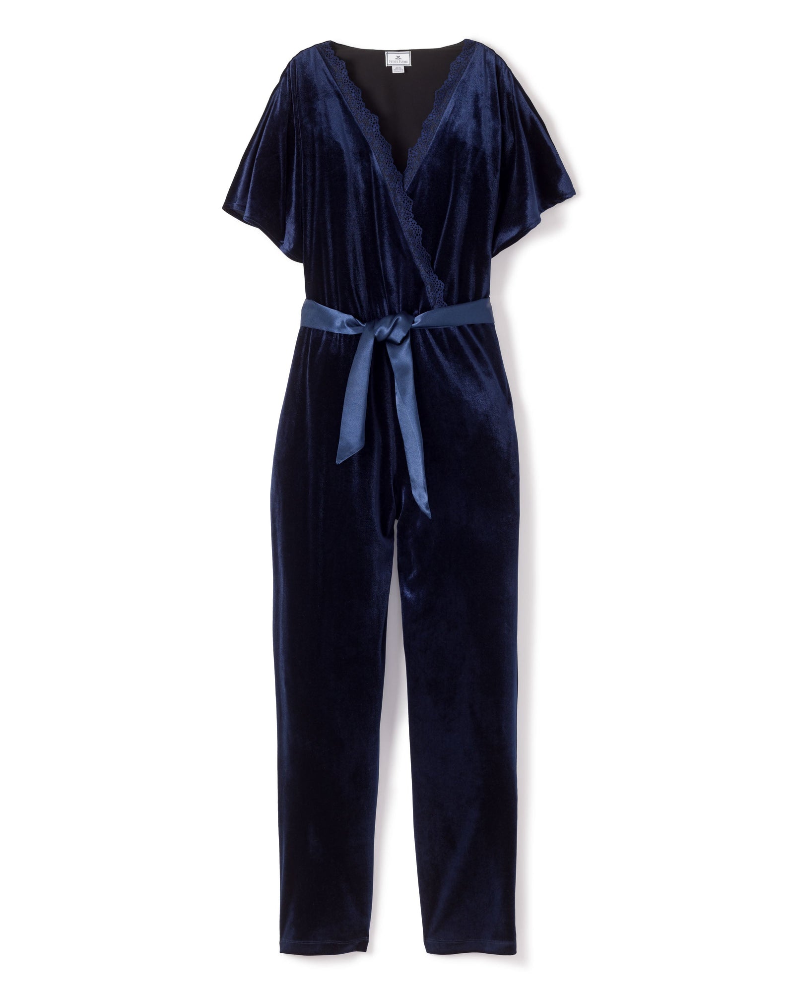 Women's Velour Jumpsuit | Navy