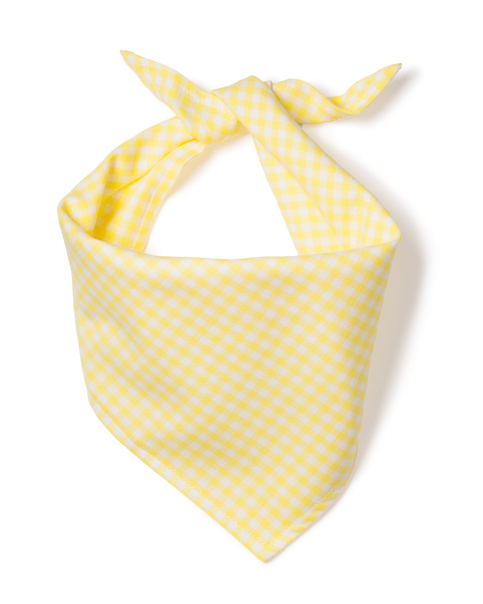 Dog Twill Bandana | Yellow Gingham