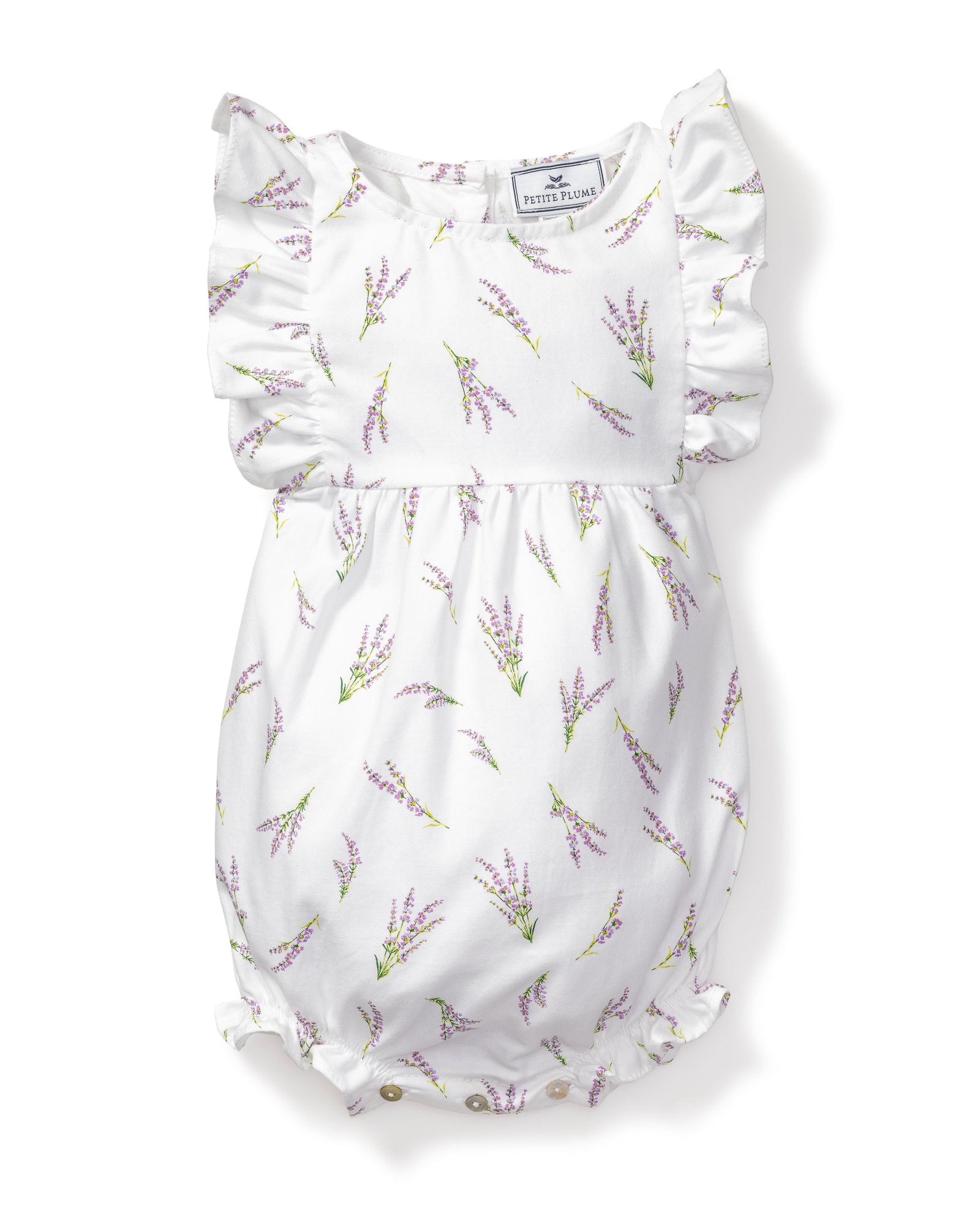 Baby's Twill Ruffled Romper | Fields of Provence