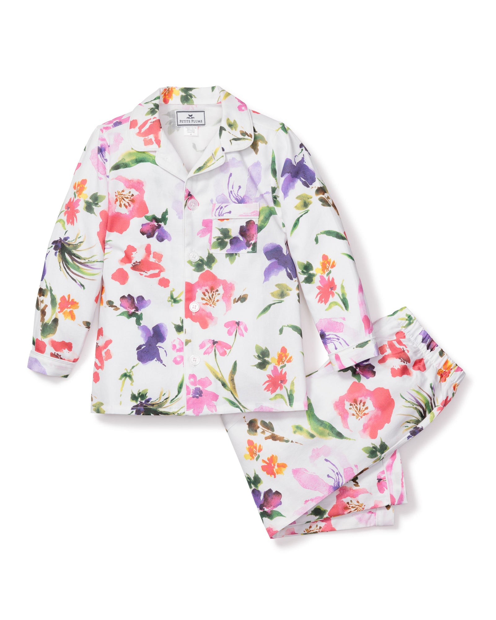 Kid's Twill Pajama Set | Gardens of Giverny