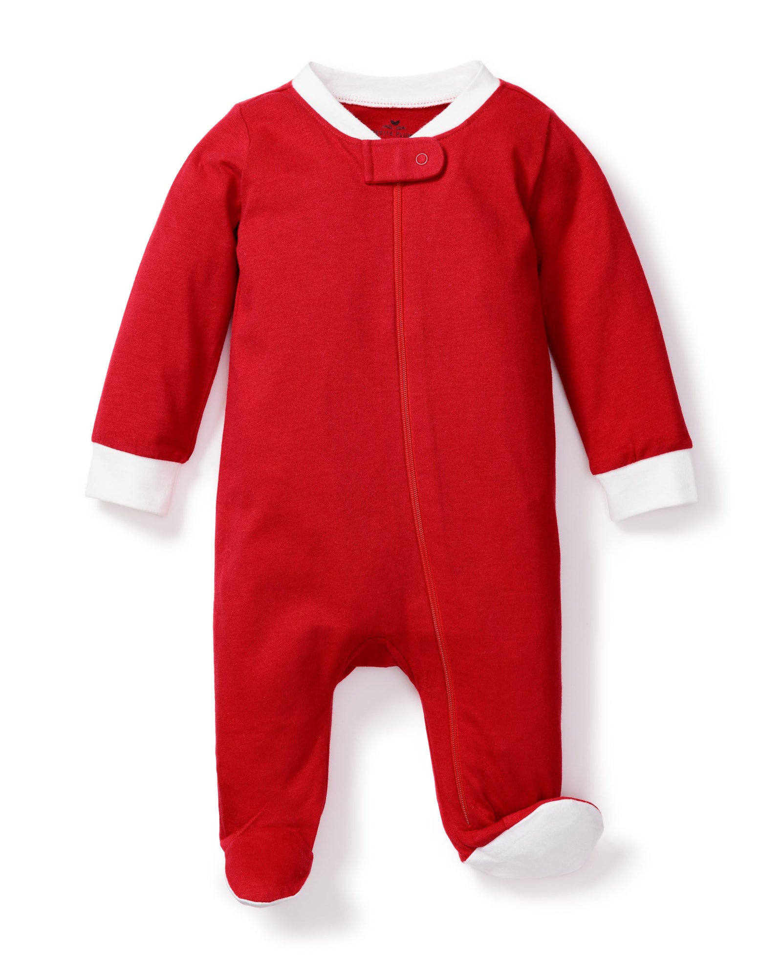 Baby's Classic Knit Romper | Red with White