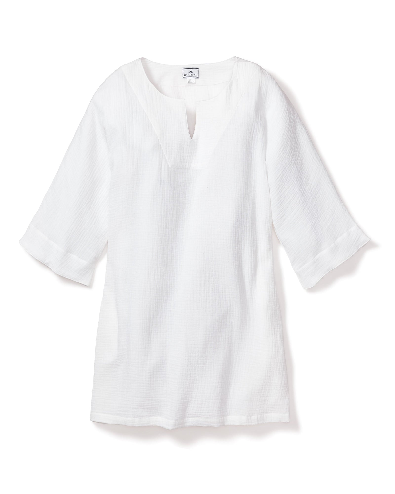 Women's Gauze Short Caftan | White