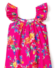 Girl's Twill Celeste Dress | Summer Blooms