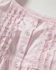 Women's Twill Charlotte Nightgown | Pink Gingham