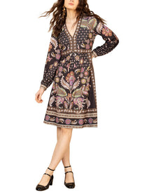 Hale Bob | Womens | Long Sleeve Kimora Mini Dress | Black
