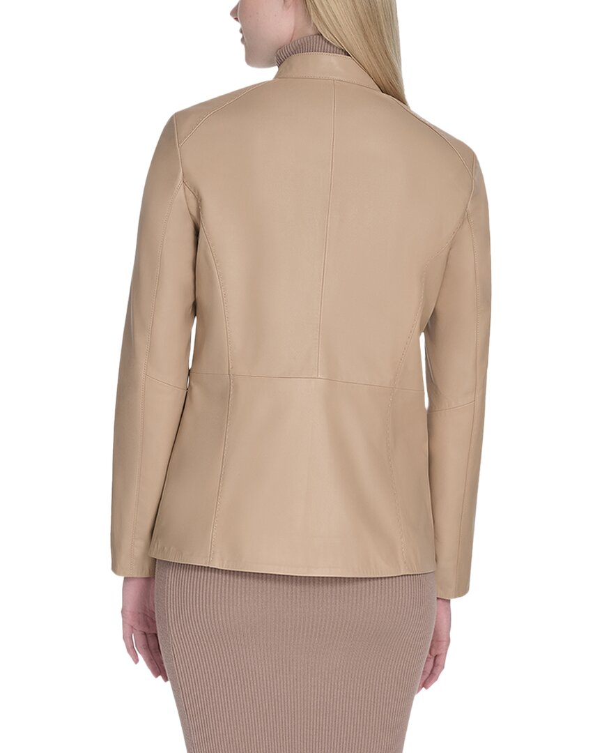 Cole Haan | Womens | Smooth Lamb Jacket | White