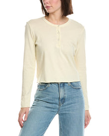 James Perse | Womens | Shrunken Henley | Yellow