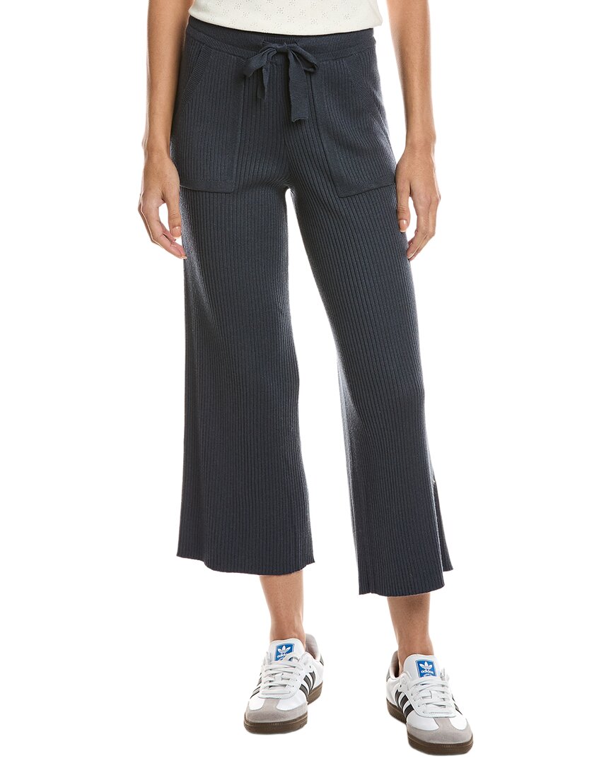 Splendid | Womens | Georgie Rib Cashmere-Blend Pant | Blue