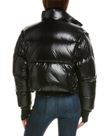 SAM. | Womens | Zip-Off Sleeve Cropped Down Puffer Coat | Black