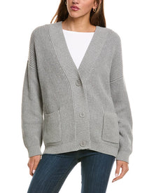 525 America | Womens | Brooklyn Relaxed Pocket Cardigan | Grey