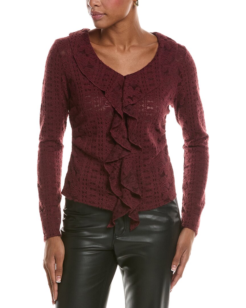 7 For All Mankind | Womens | Sweater Blouse | Red