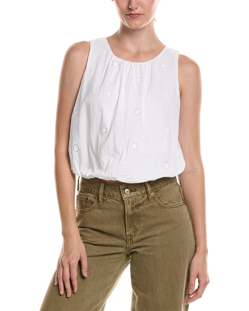 Michael Stars | Womens | Hazel Bubble Top | White