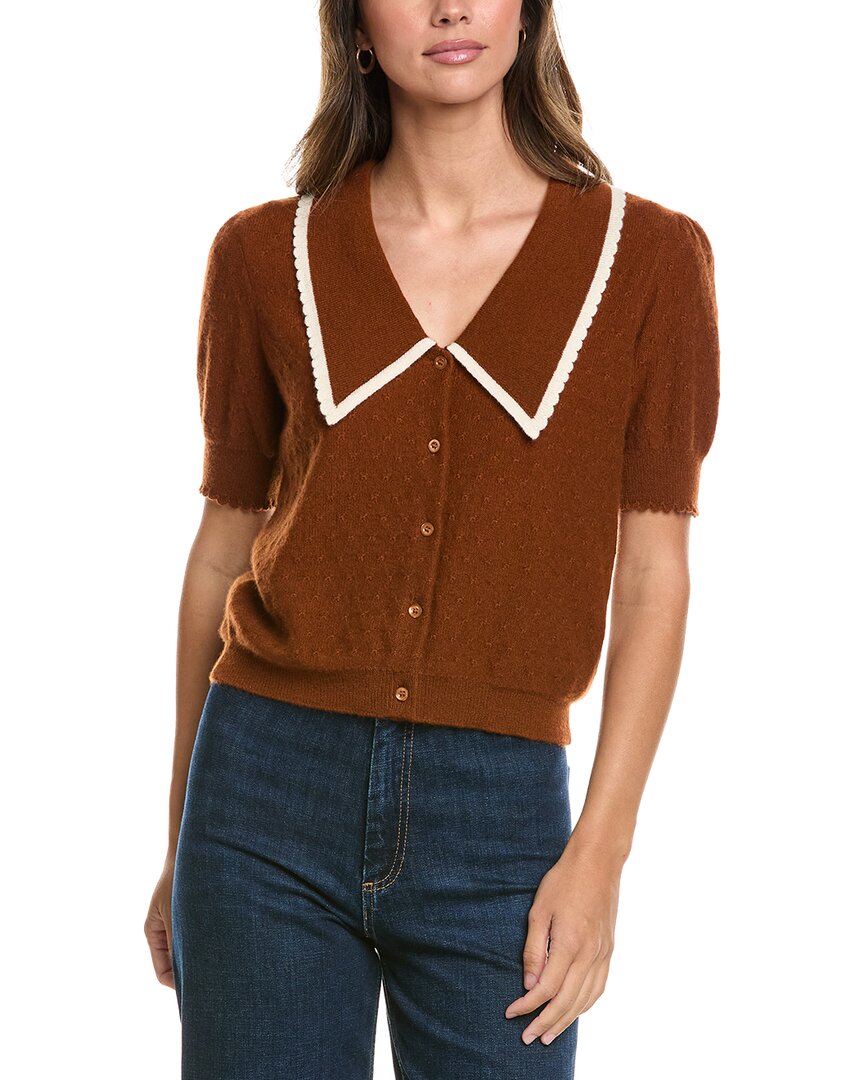 FRAME Denim | Womens | The Cashmere Sailor Sweater | rust