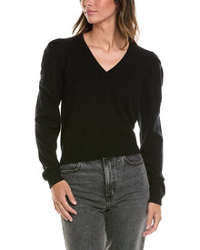 FRAME Denim | Womens | Frankie Wool & Cashmere-Blend Sweater | Black