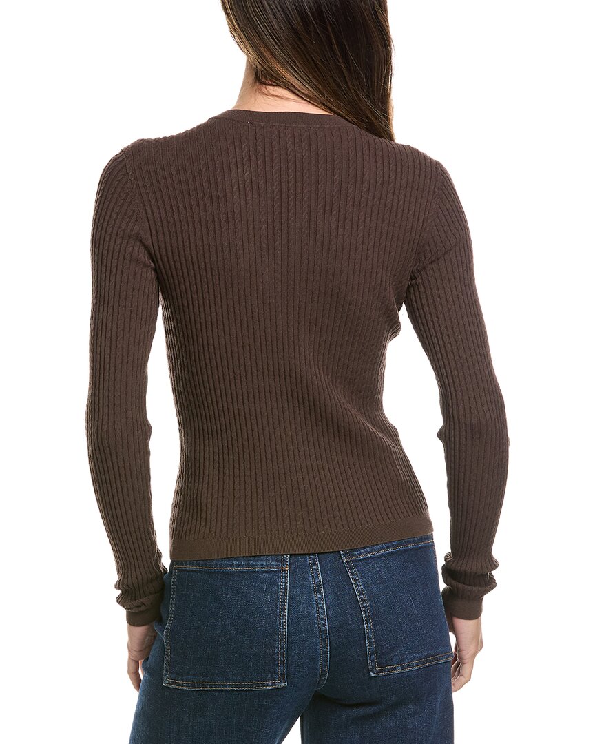 FRAME Denim | Womens | The Fine Cable Sweater | Brown