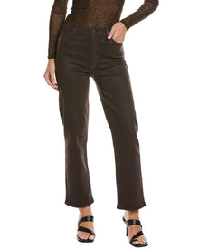 FRAME Denim | Womens | Truffle Coated Le Sleek Straight Coated Jean | Brown