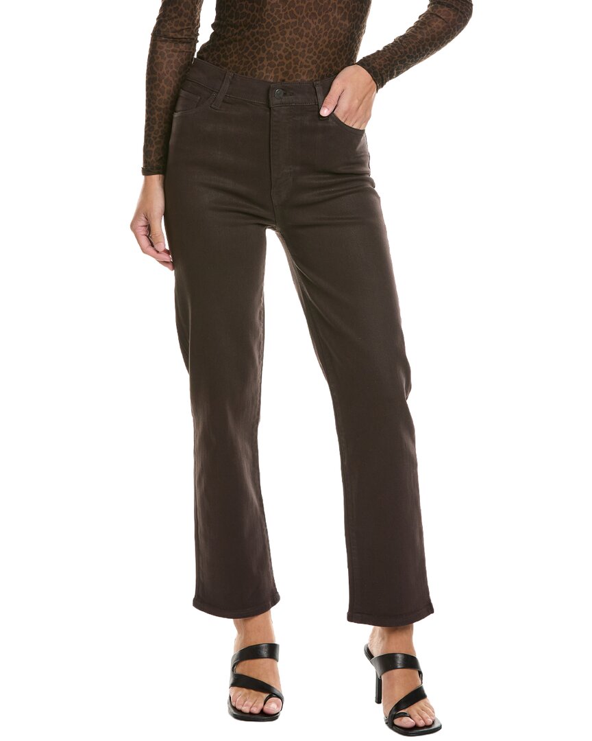 FRAME Denim | Womens | Truffle Coated Le Sleek Straight Coated Jean | Brown