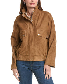 Walter Baker | Womens | Maverick Nubuck Jacket | Brown