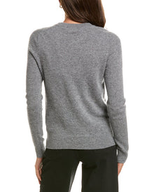 InCashmere | Womens | Basic Crewneck 100% Cashmere Sweater | Grey