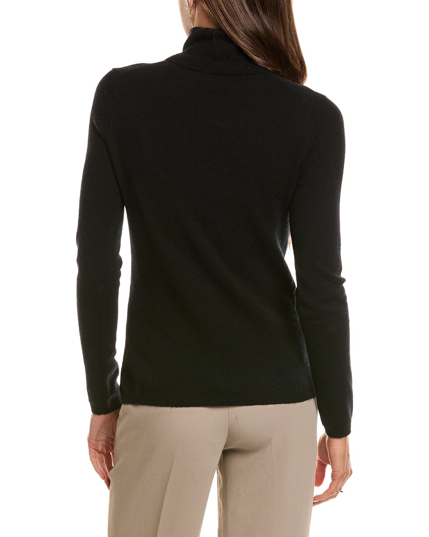 InCashmere | Womens | Basic Turtleneck 100% Cashmere Sweater | Black