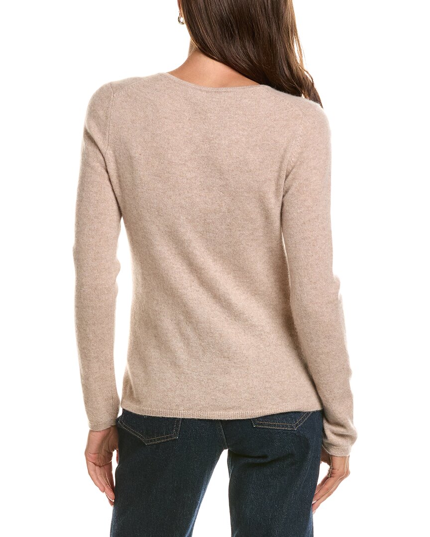 InCashmere | Womens | Basic V-Neck 100% Cashmere Sweater | Heather Almond