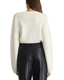 Tanya Taylor | Womens | Lexia Embellished Alpaca-Blend Sweater | White